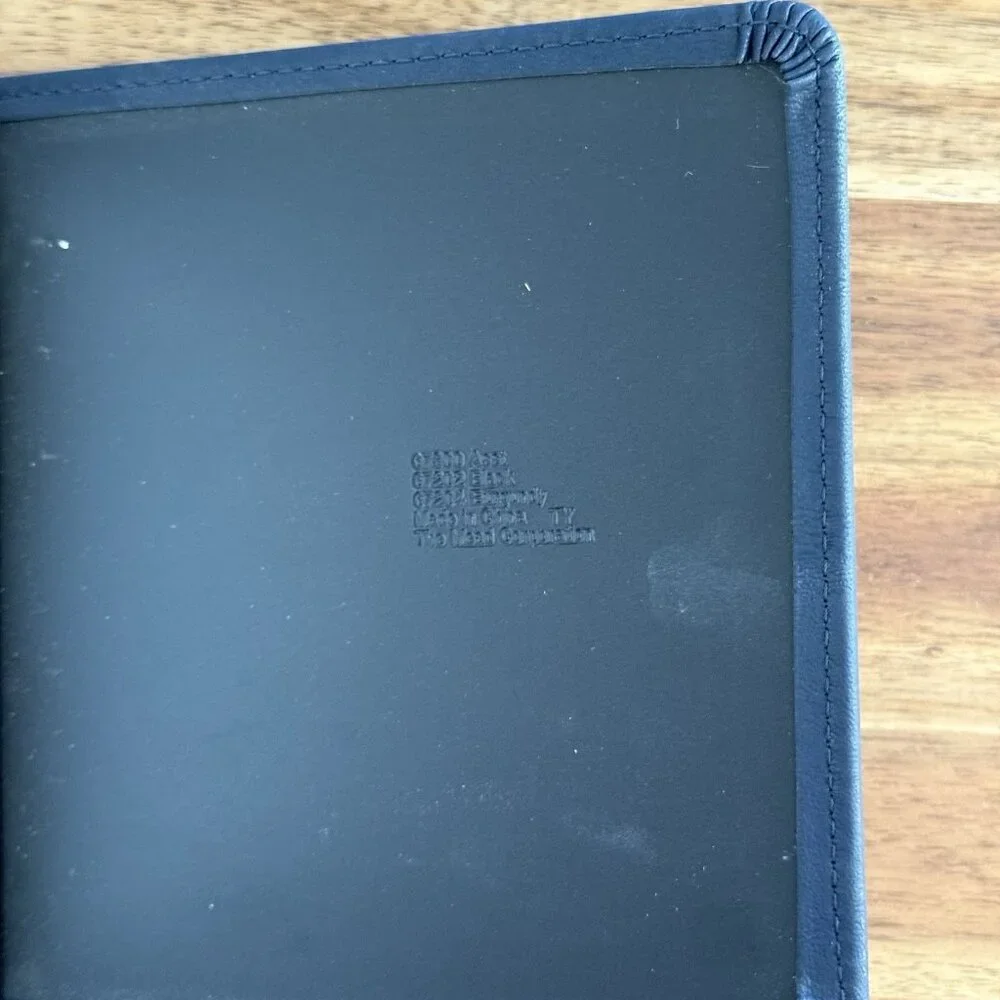 Mead Cambridge 1995 Vintage Professional Address Book Faux Leather Navy Blue New